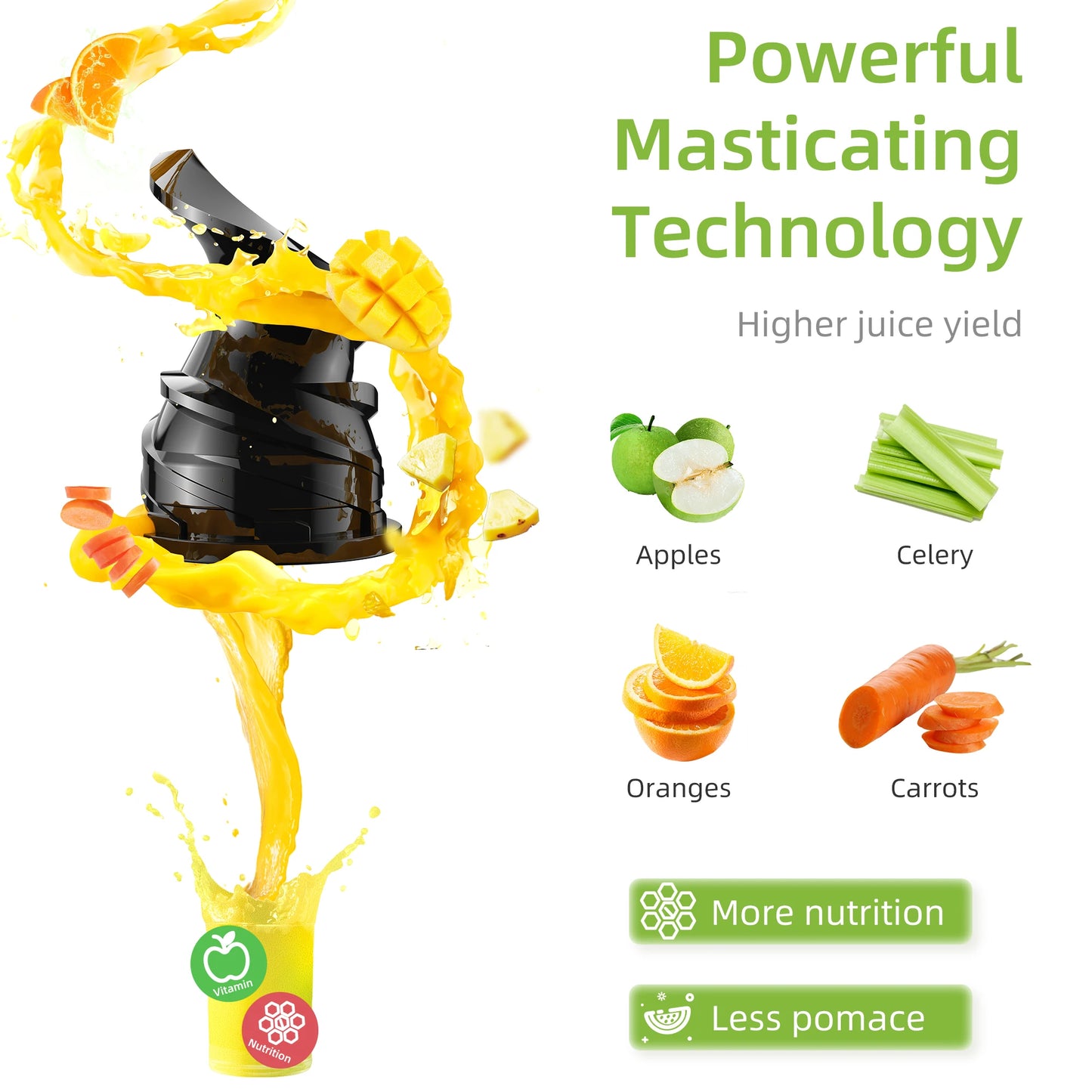 JuicePress Pro Cold Press Slow Juicer