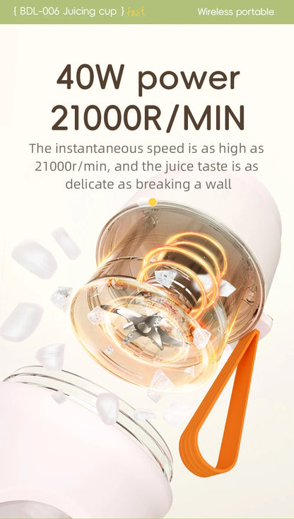 JuiceCup Pro 12-Blade Portable Blender