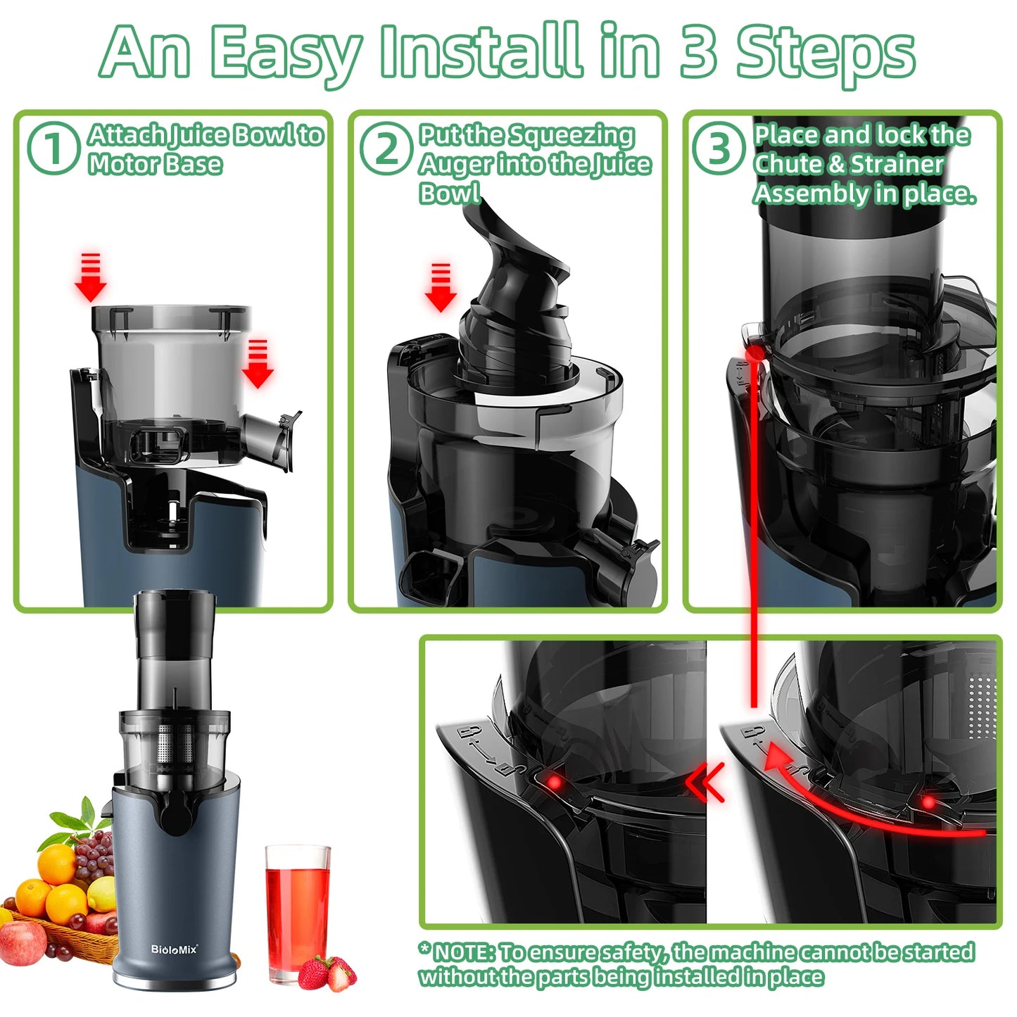 JuicePress Pro Cold Press Slow Juicer