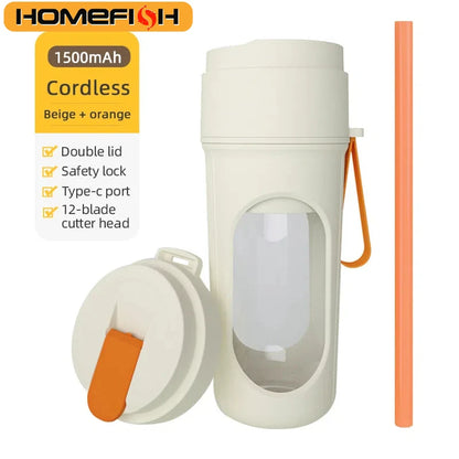 JuiceCup Pro 12-Blade Portable Blender