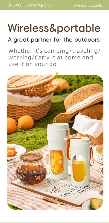 JuiceCup Pro 12-Blade Portable Blender