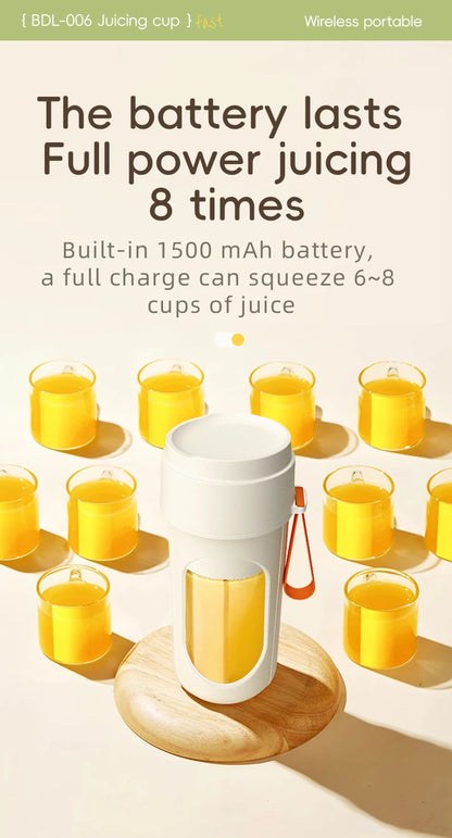 JuiceCup Pro 12-Blade Portable Blender