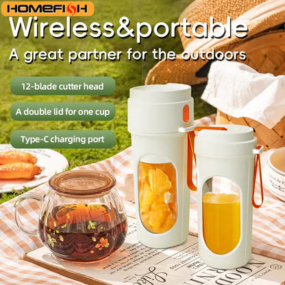 JuiceCup Pro 12-Blade Portable Blender